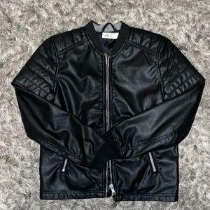 Faux leather jacket